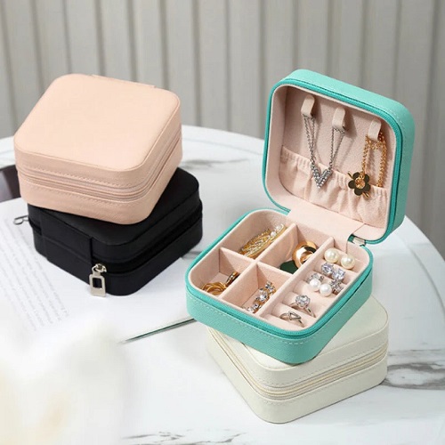 Mini PU Travel Jewelery Storage Box