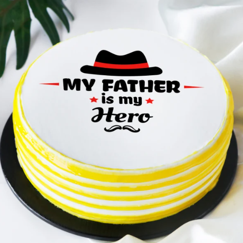 Father Poster Vanilla Cake | Cake