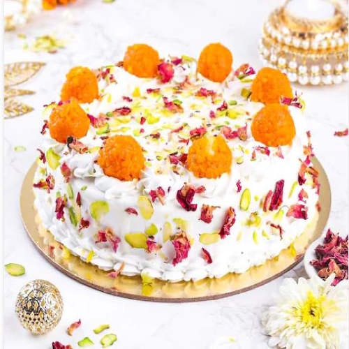 Motichoor Ladoo With Rose Flavor | Cakes