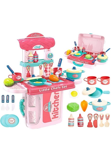 3 In 1 Portable Pretend Play Little Chef Set